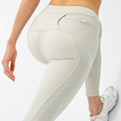 No Front Seam Leggings with Multi-Pockets
