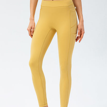 No Front Seam Leggings with Multi-Pockets