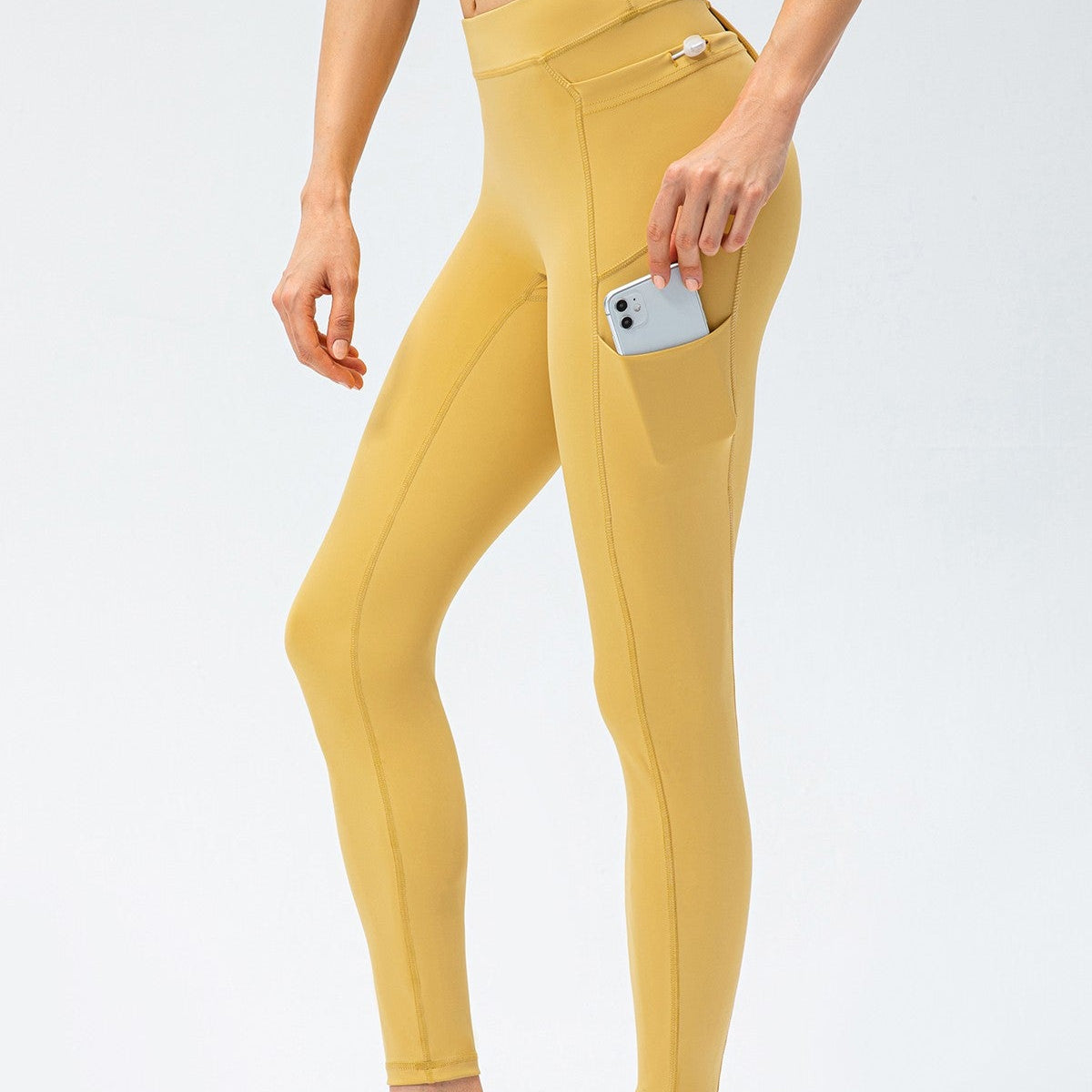 No Front Seam Leggings with Multi-Pockets
