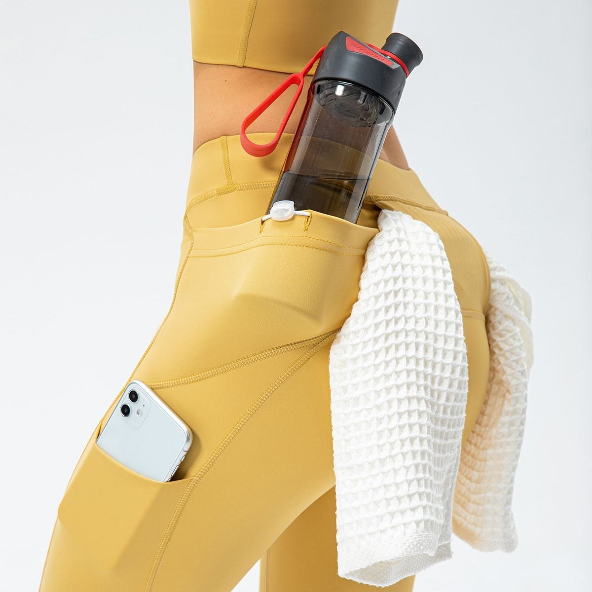 No Front Seam Leggings with Multi-Pockets