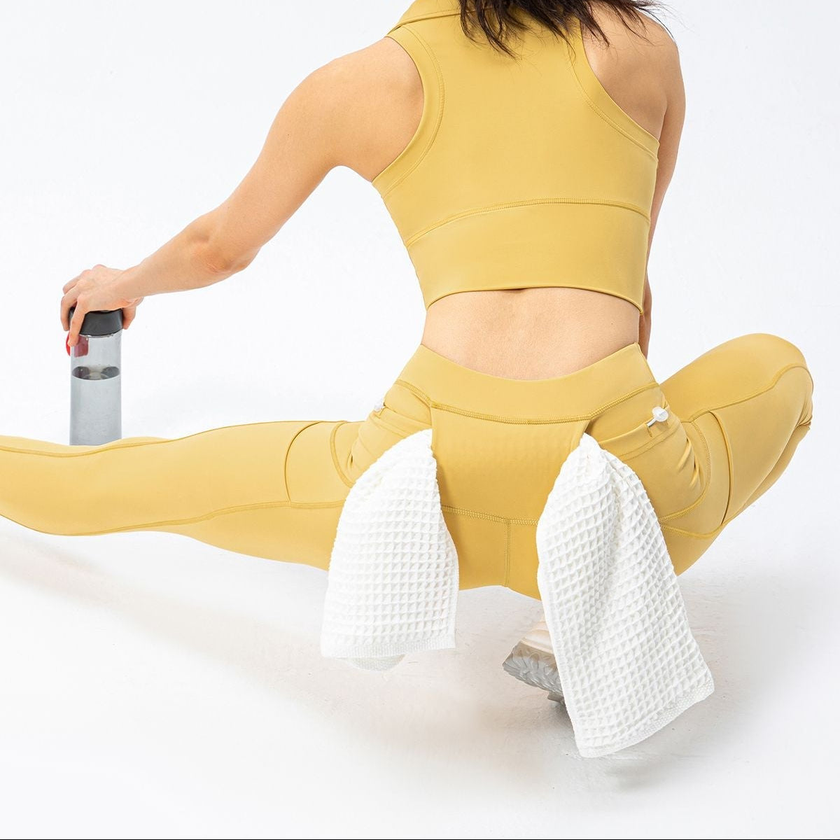 No Front Seam Leggings with Multi-Pockets