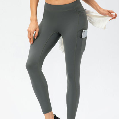 No Front Seam Leggings with Multi-Pockets