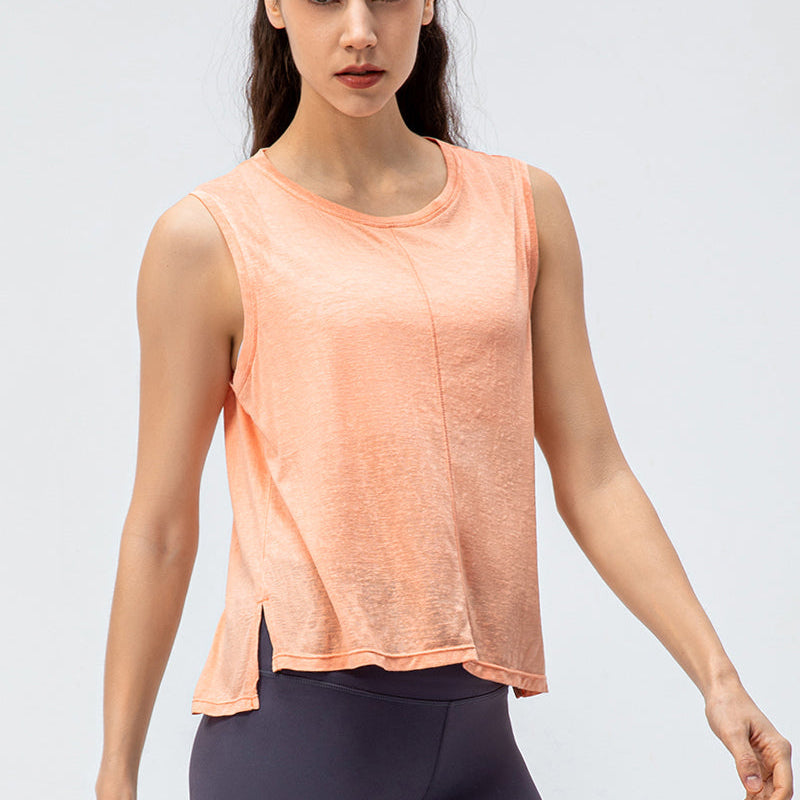 Sleeveless Tank Tops Sheer