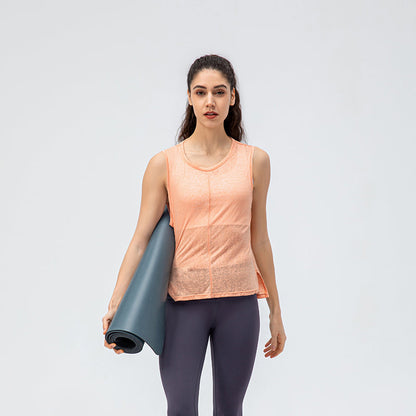 Sleeveless Tank Tops Sheer