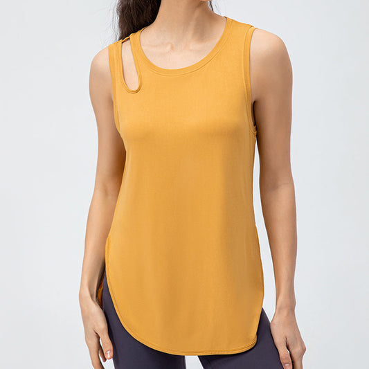 Stylish Shoulder Hollow-Carved Tank Tops