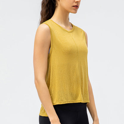 Sleeveless Tank Tops Sheer