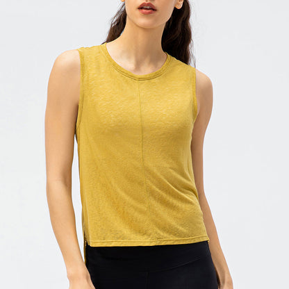 Sleeveless Tank Tops Sheer