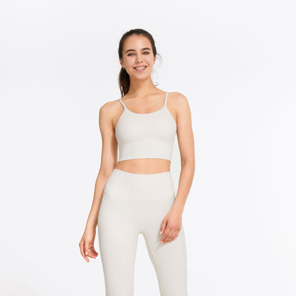 Ribbed Spaghetti Strap Cropped Camisole