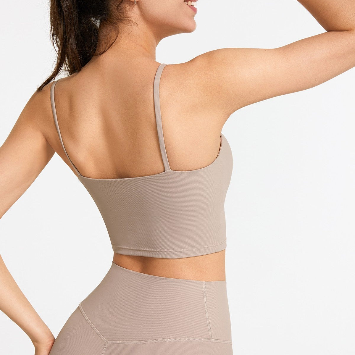 Ribbed Spaghetti Strap Cropped Camisole