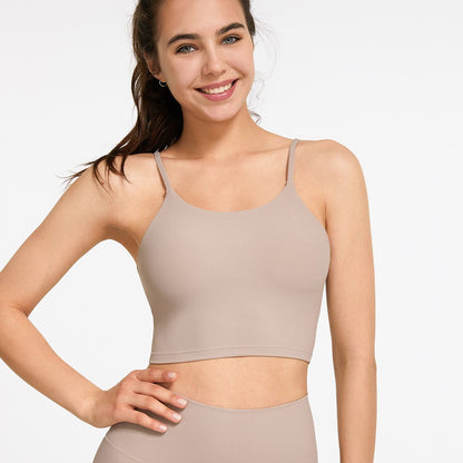 Ribbed Spaghetti Strap Cropped Camisole