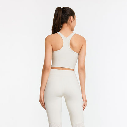 Ribbed Racerback Cropped Tank Tops