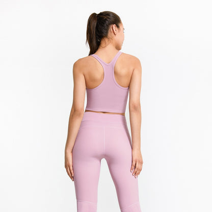 Ribbed Racerback Cropped Tank Tops