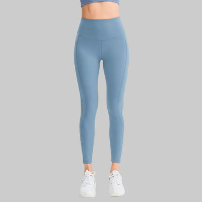 Mesh Insert High-Rise Ankle Leggings