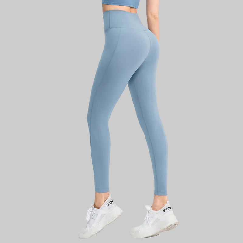 Mesh Insert High-Rise Ankle Leggings
