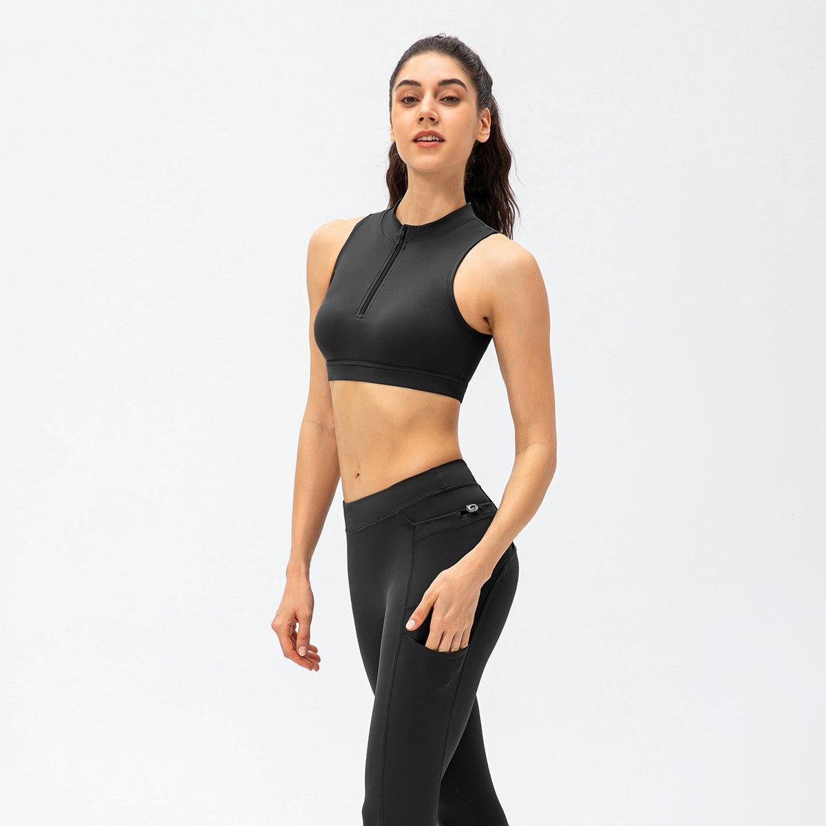 Retro Lapel Collar Cropped Sleeveless Tank Tops