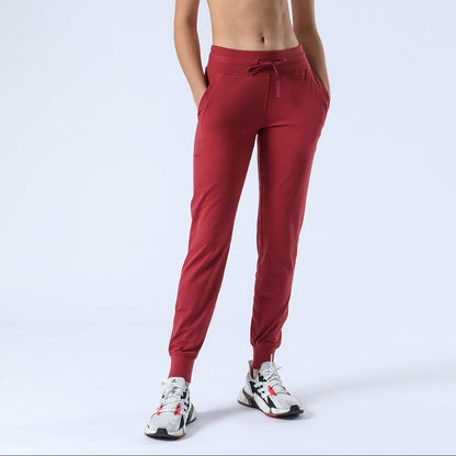 Tapered Joggers with Drawstring