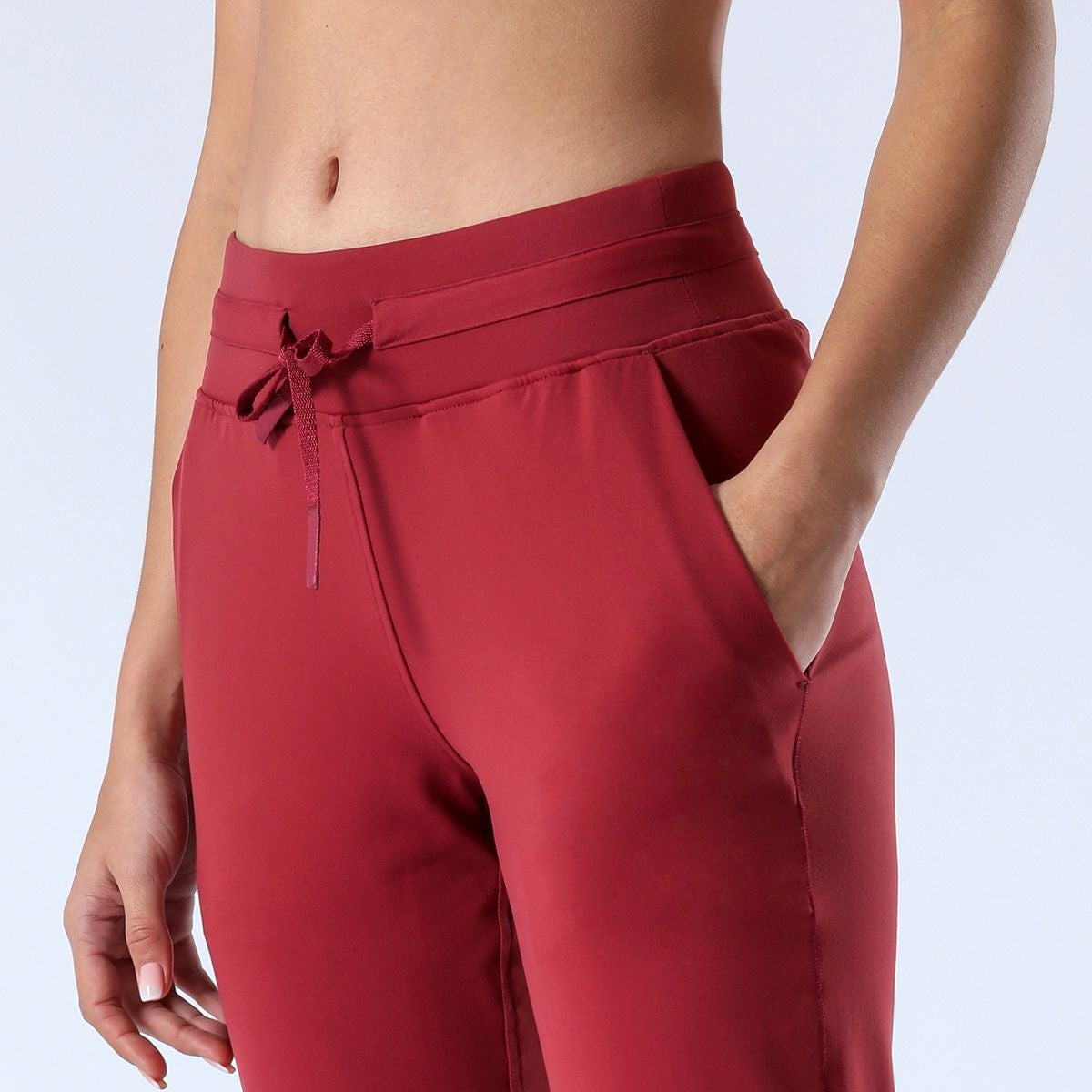 Tapered Joggers with Drawstring