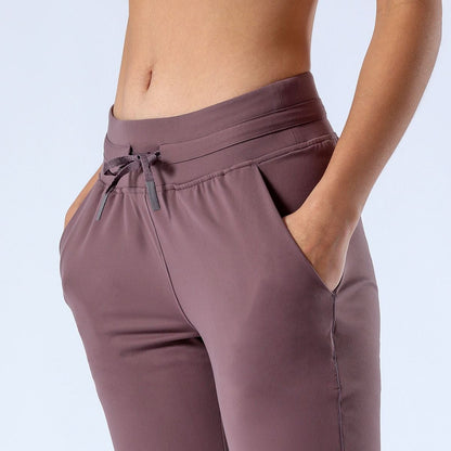 Tapered Joggers with Drawstring