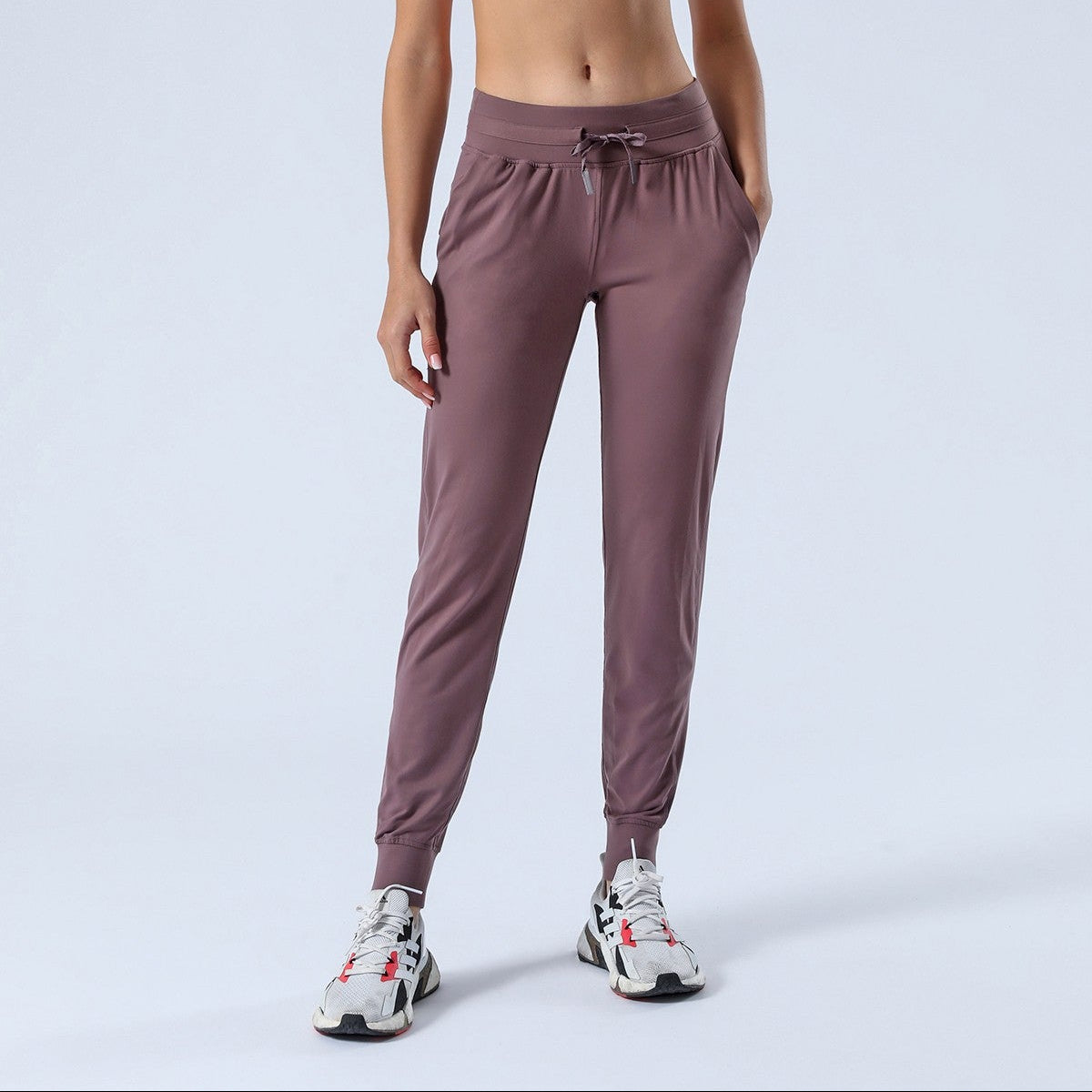 Tapered Joggers with Drawstring
