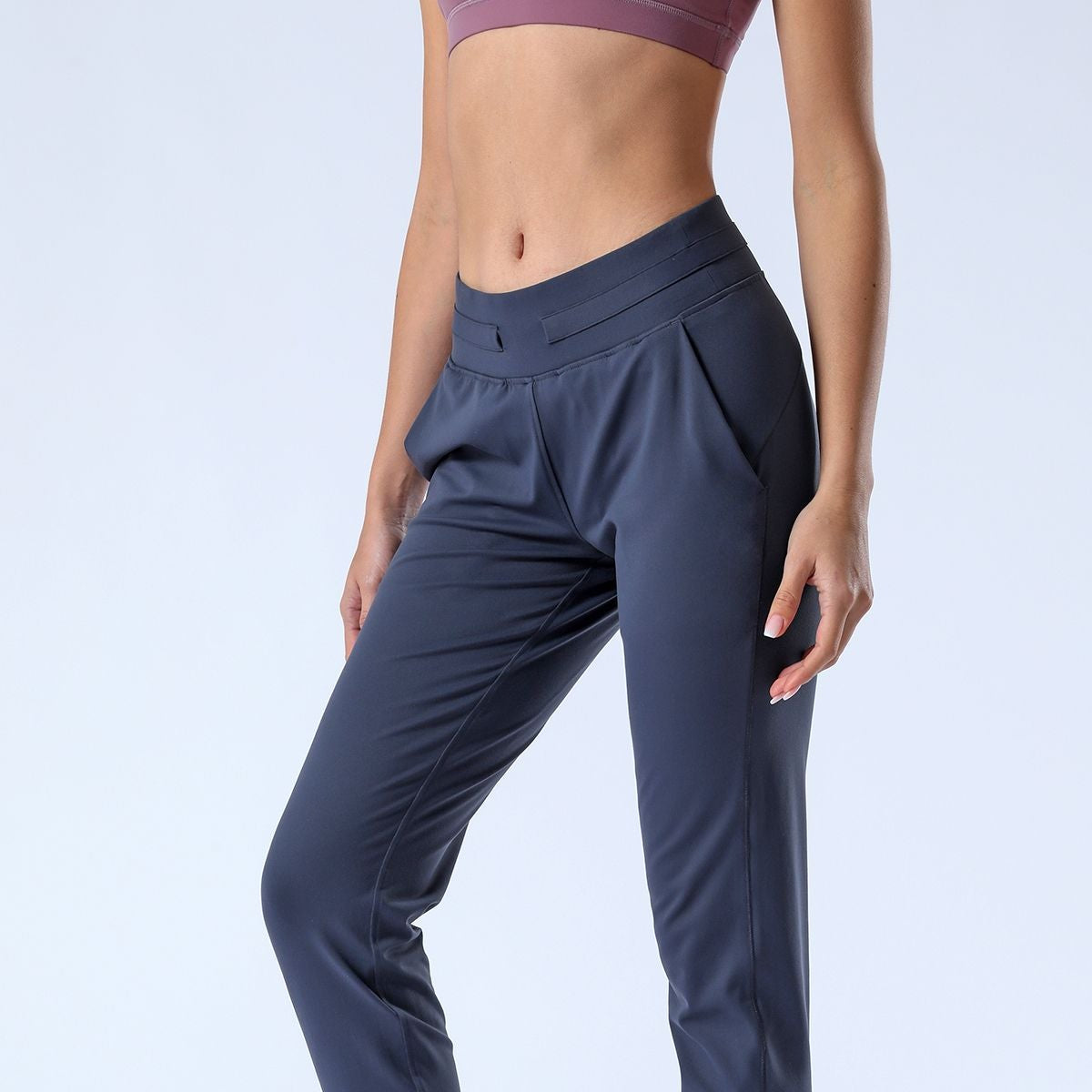 Tapered Joggers with Drawstring