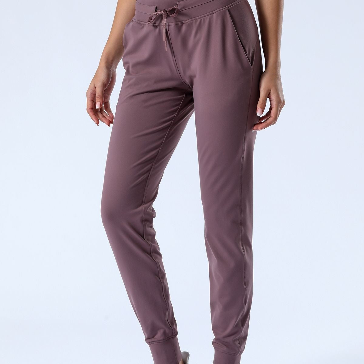 Tapered Joggers with Drawstring