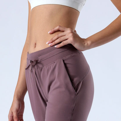 Tapered Joggers with Drawstring