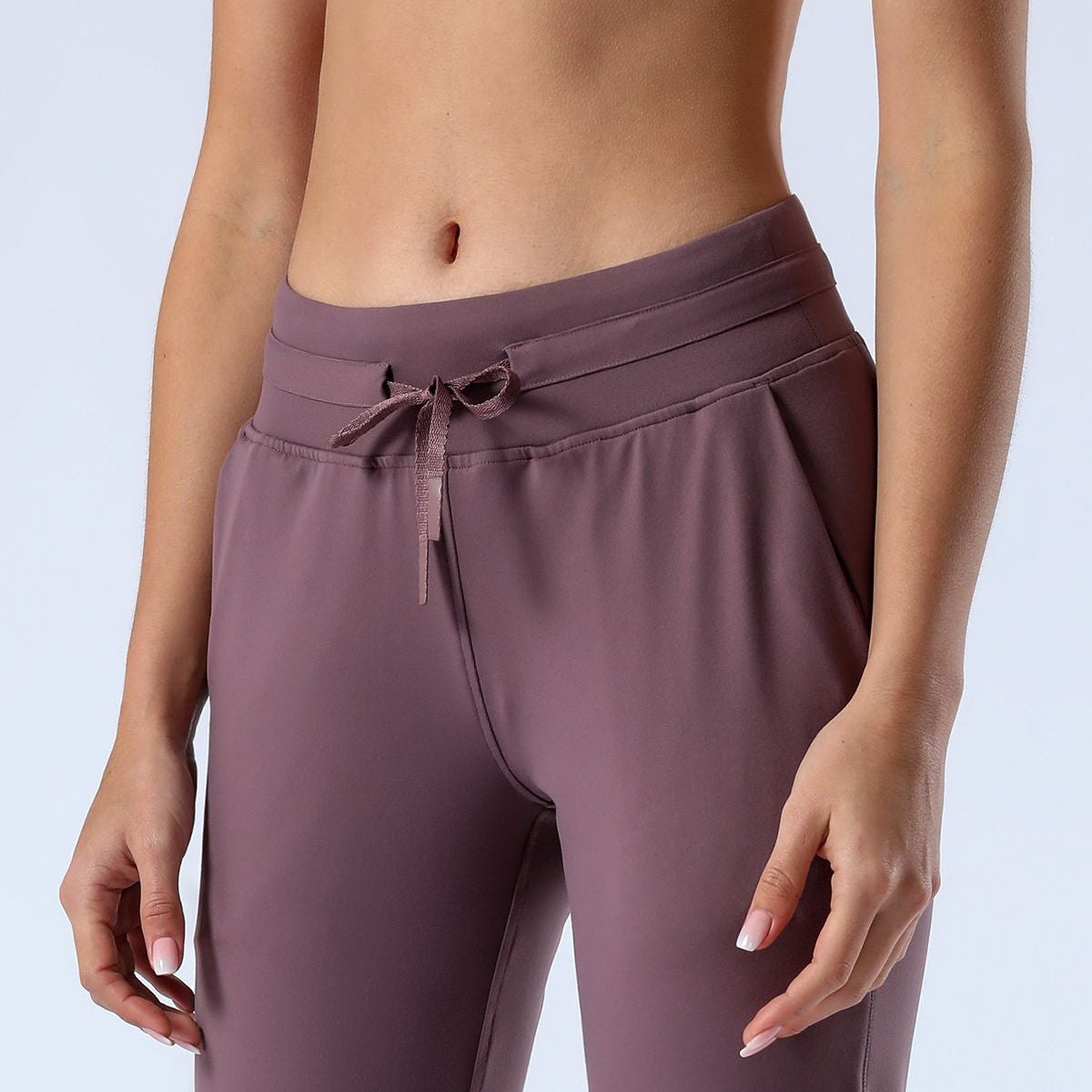 Tapered Joggers with Drawstring