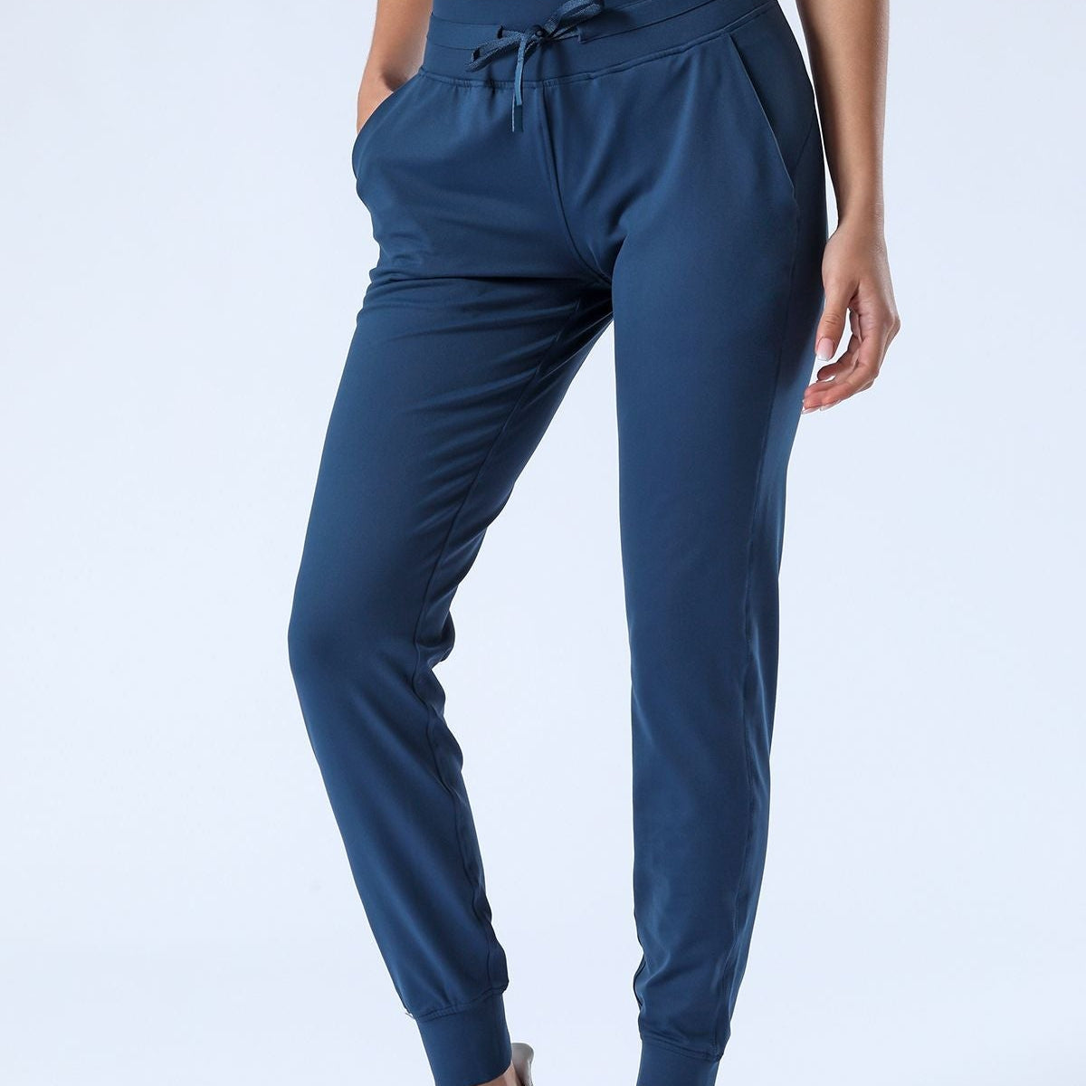 Tapered Joggers with Drawstring