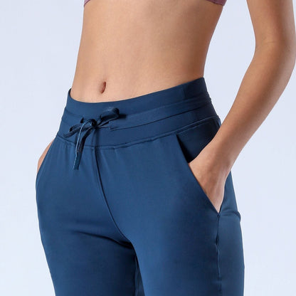 Tapered Joggers with Drawstring