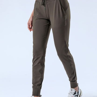 Tapered Joggers with Drawstring