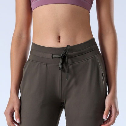 Tapered Joggers with Drawstring