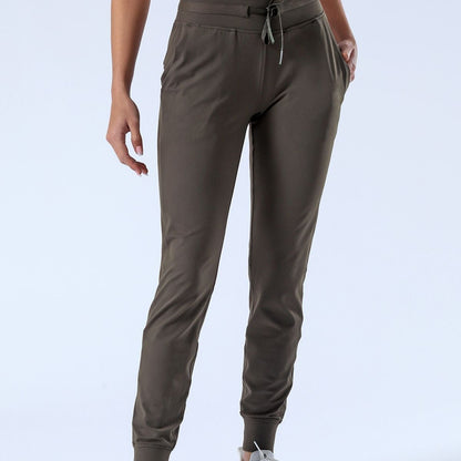 Tapered Joggers with Drawstring