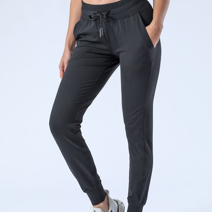 Tapered Joggers with Drawstring