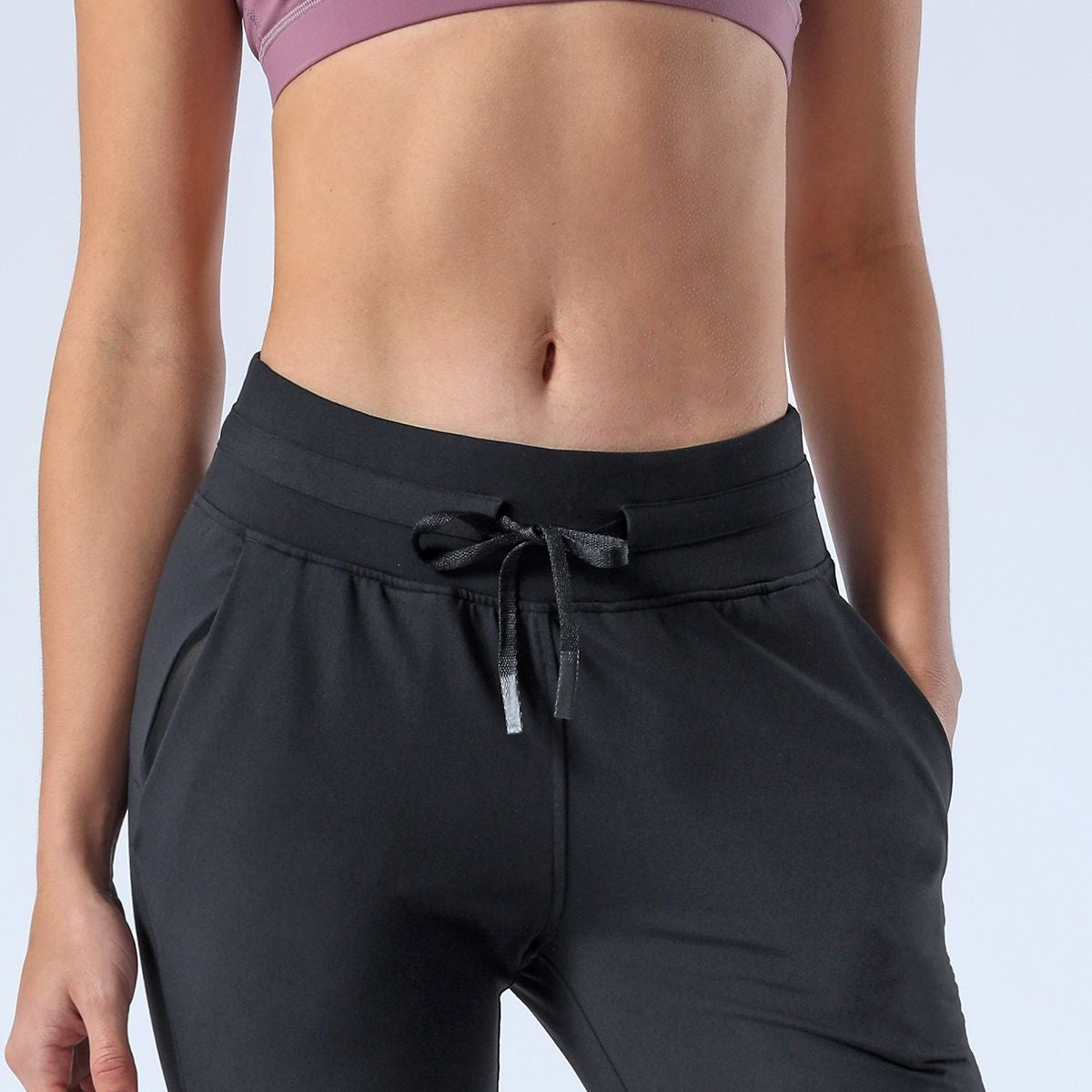 Tapered Joggers with Drawstring