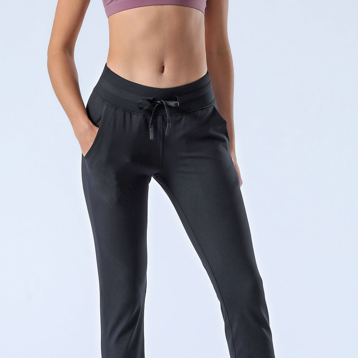 Tapered Joggers with Drawstring