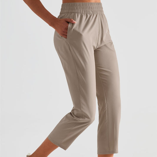 UPF 50+ Tapered Crop Pants with Pockets