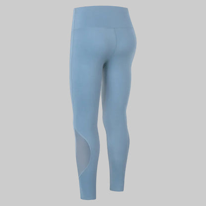 Mesh Insert High-Rise Ankle Leggings