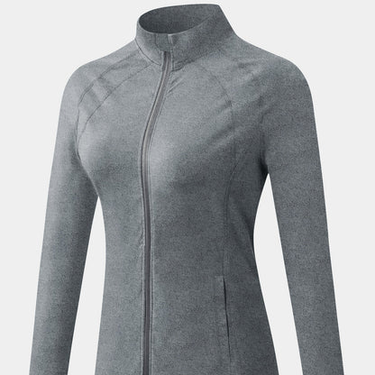 High Collar Full Zip Track Jacket