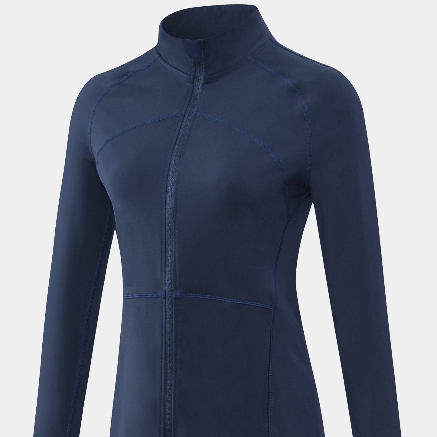 High Collar Full Zip Fleece Lined Track Jacket