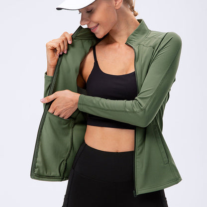 High Collar Full Zip Track Jacket