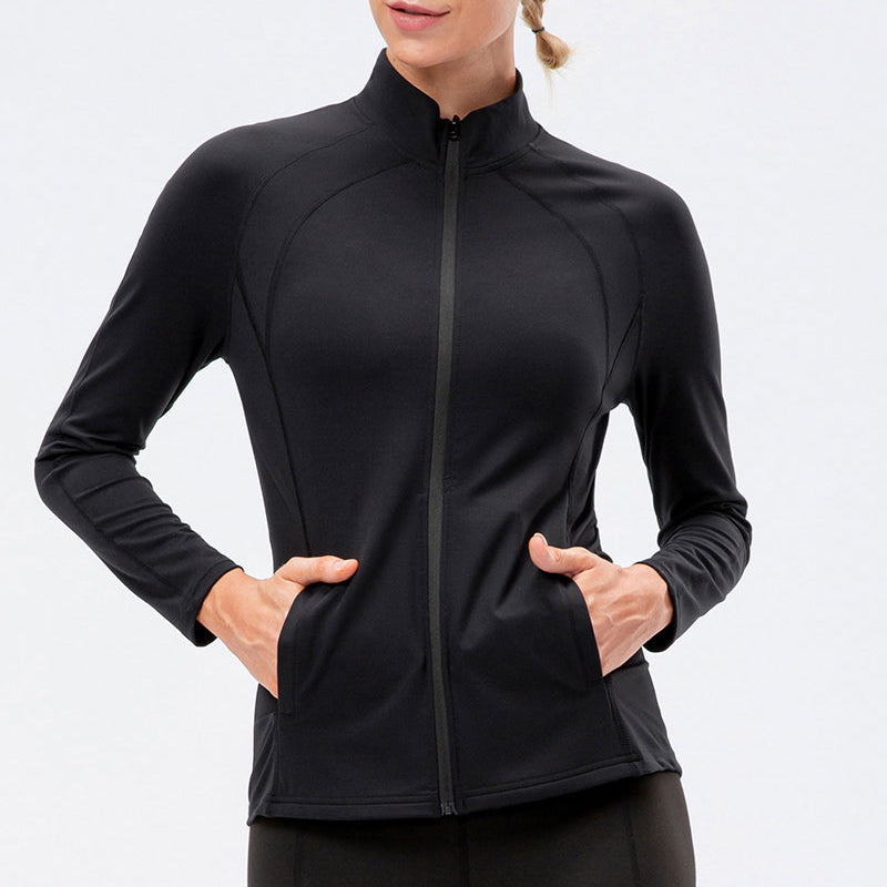 High Collar Full Zip Track Jacket