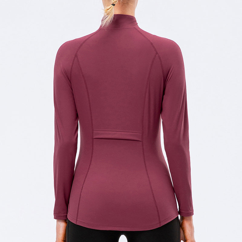 High Collar Full Zip Track Jacket