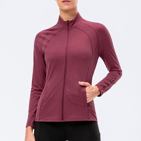 High Collar Full Zip Track Jacket