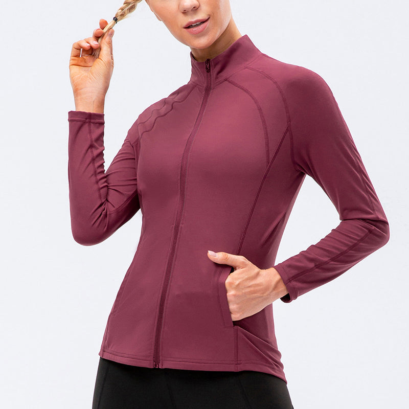 High Collar Full Zip Track Jacket