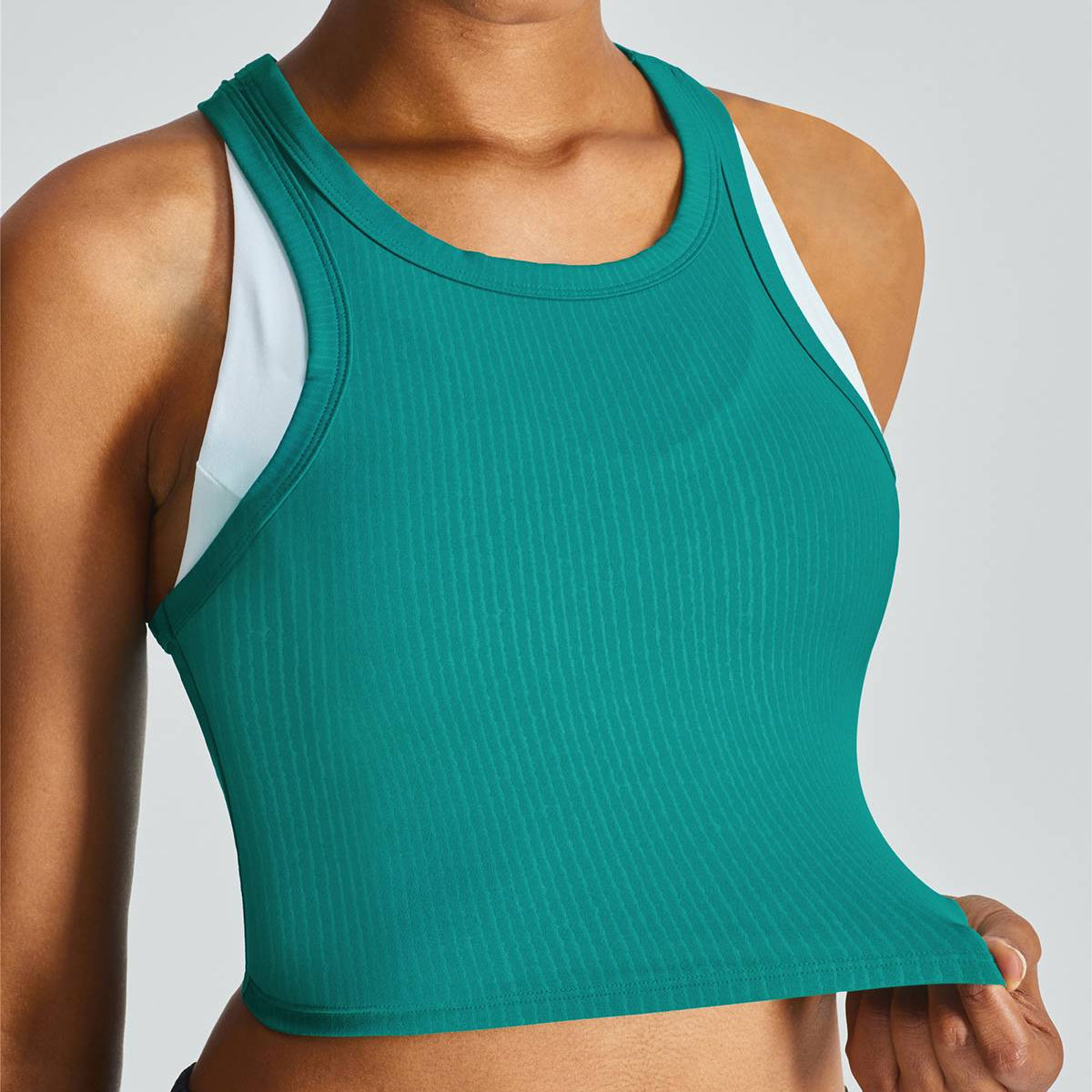 Cropped Racerback Tank Tops