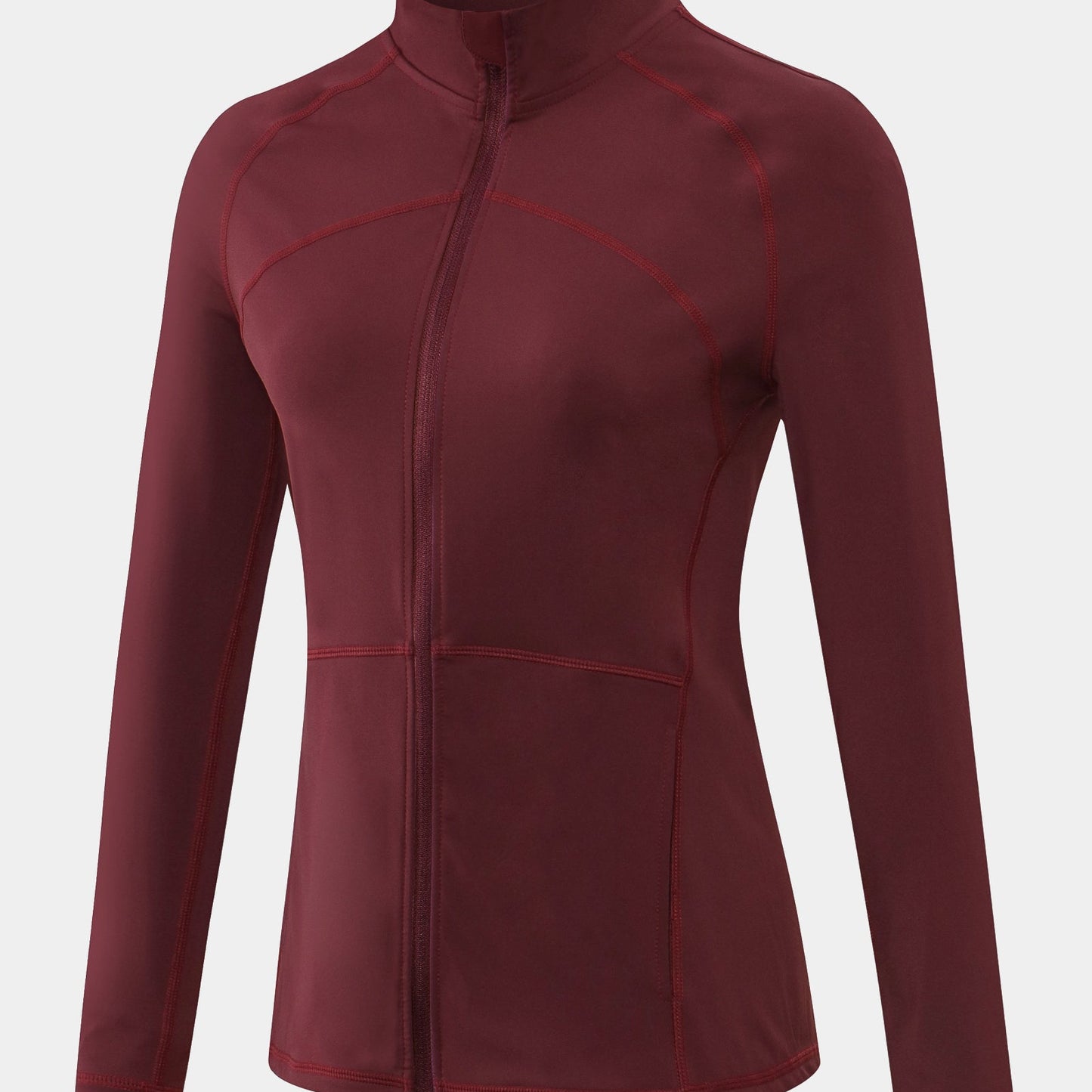 High Collar Full Zip Fleece Lined Track Jacket