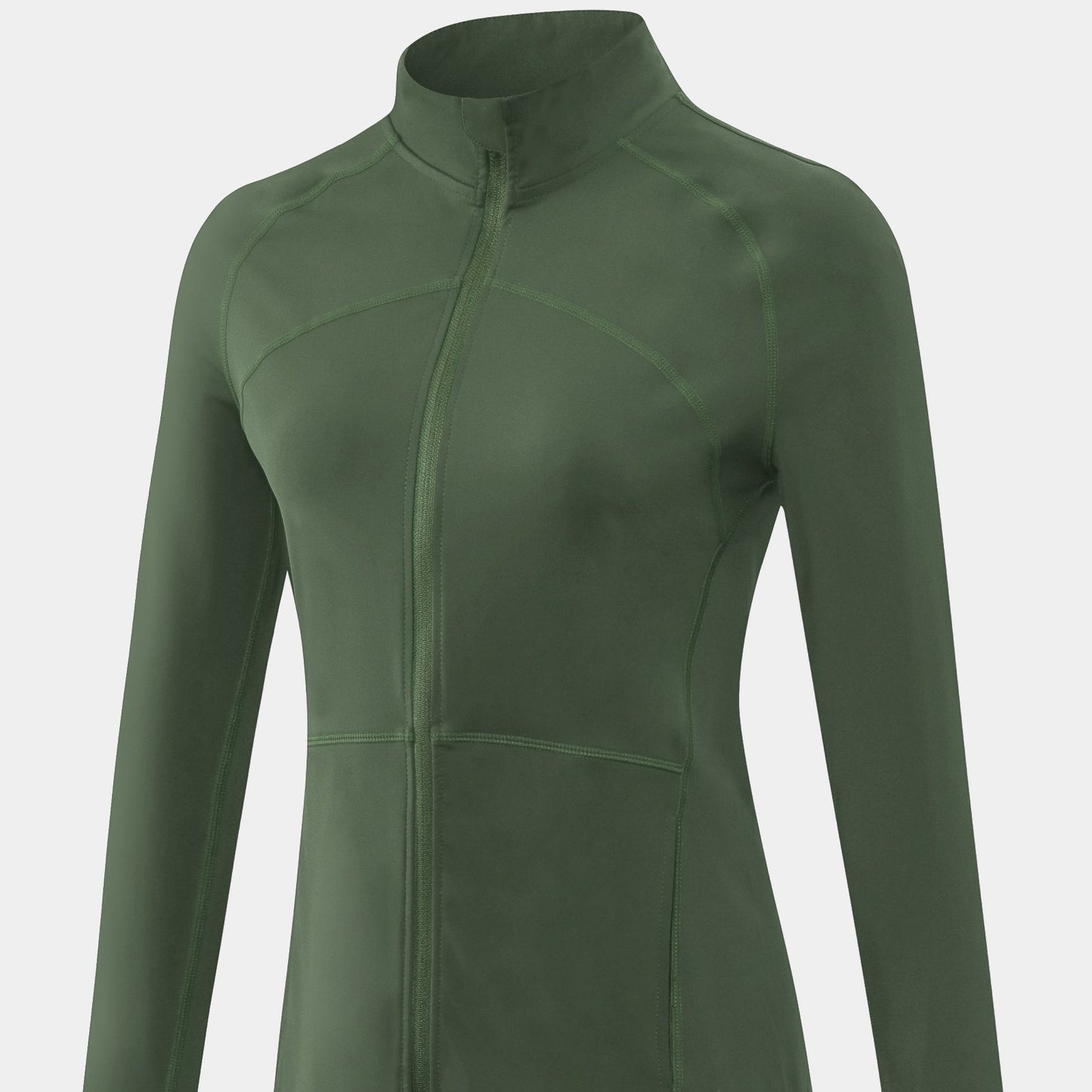 High Collar Full Zip Fleece Lined Track Jacket