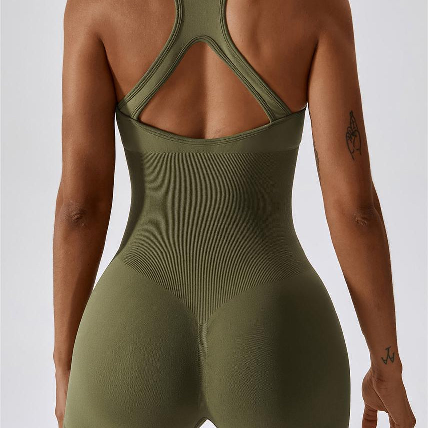 Seamless Racerback Athletic Romper