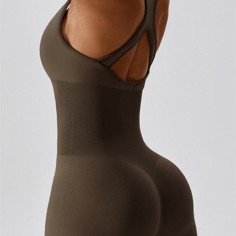 Seamless Racerback Athletic Romper