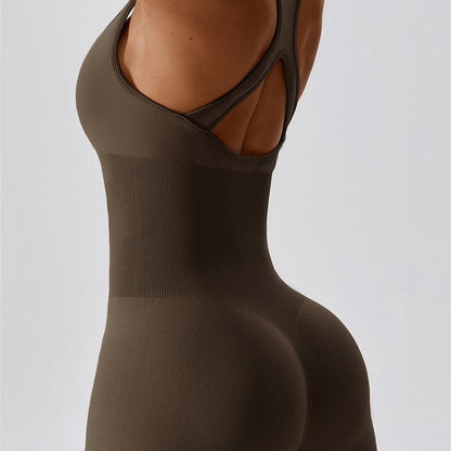 Seamless Racerback Athletic Romper